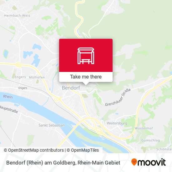 Bendorf (Rhein) am Goldberg map