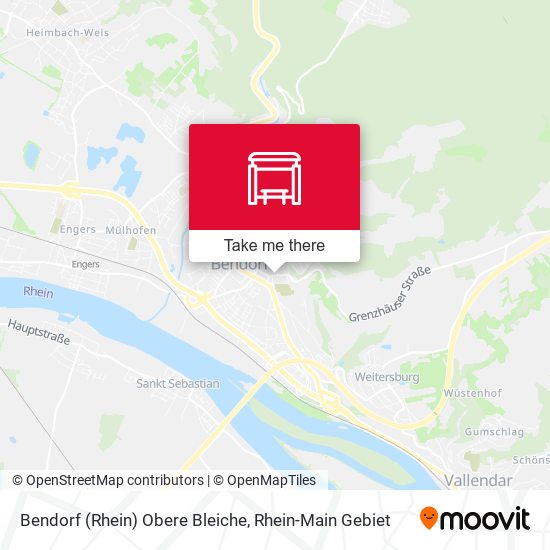 Bendorf (Rhein) Obere Bleiche map
