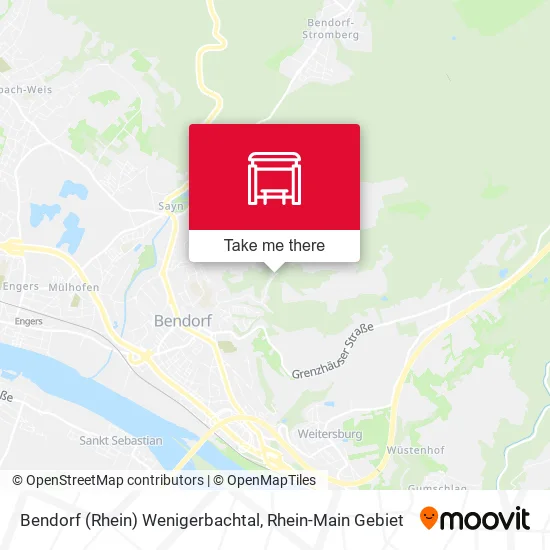 Карта Bendorf (Rhein) Wenigerbachtal