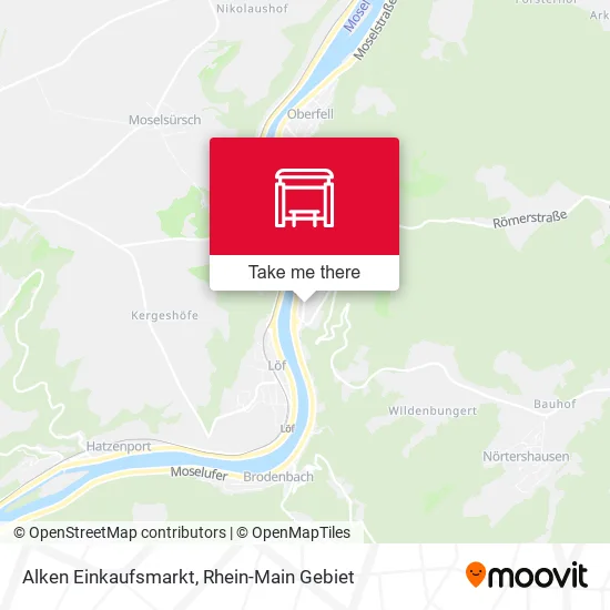 Карта Alken Einkaufsmarkt