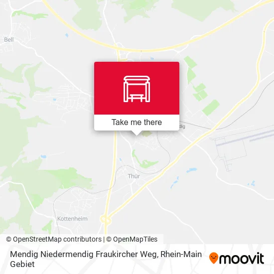 Карта Mendig Niedermendig Fraukircher Weg
