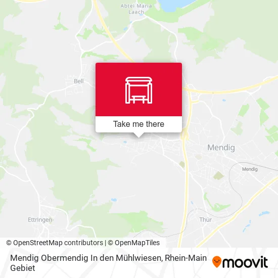 Карта Mendig Obermendig In den Mühlwiesen