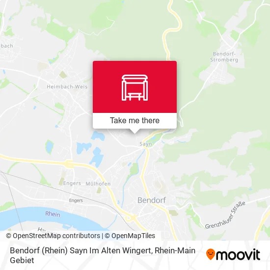 Карта Bendorf (Rhein) Sayn Im Alten Wingert