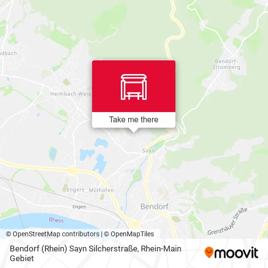 Карта Bendorf (Rhein) Sayn Silcherstraße