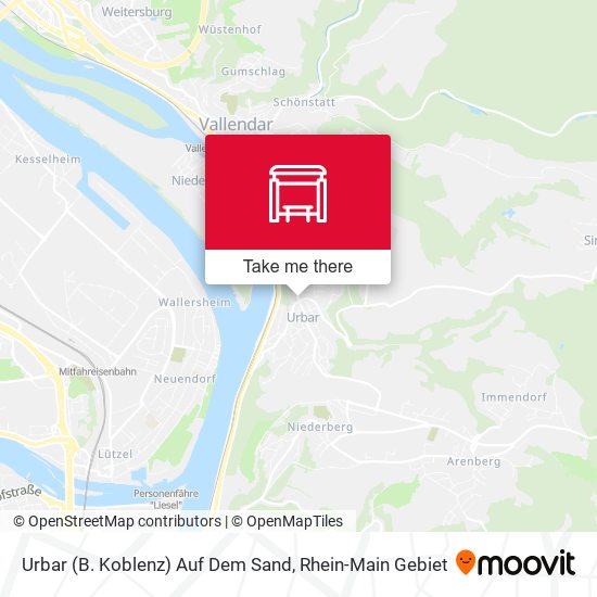 Urbar (B. Koblenz) Auf Dem Sand map