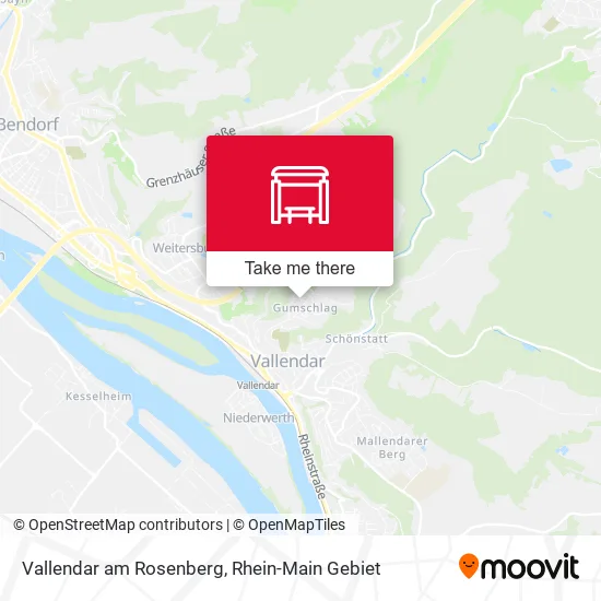 Карта Vallendar am Rosenberg