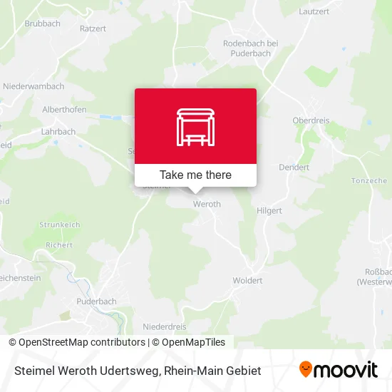 Карта Steimel Weroth Udertsweg