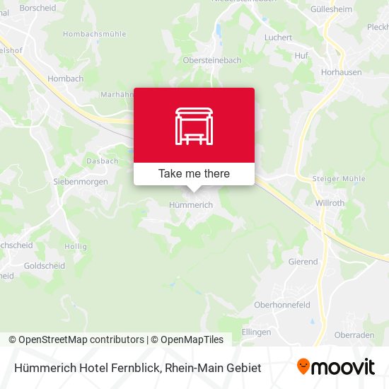 Hümmerich Hotel Fernblick map