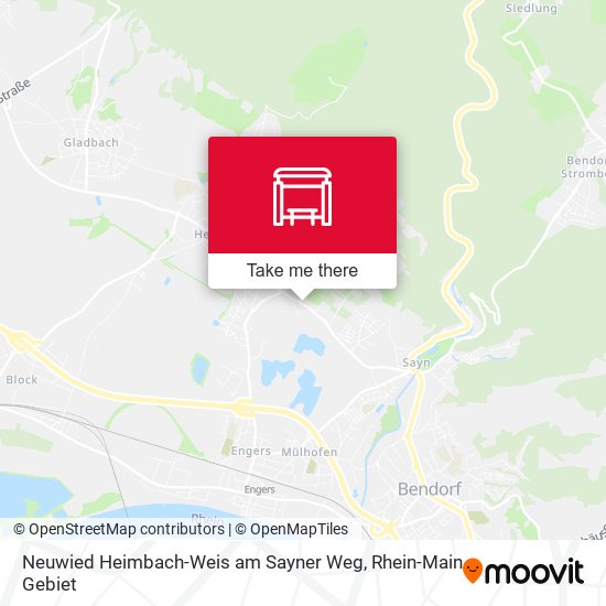 Neuwied Heimbach-Weis am Sayner Weg map
