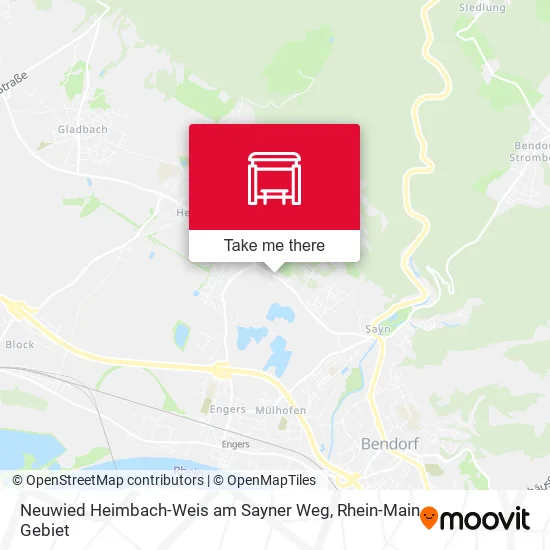 Карта Neuwied Heimbach-Weis am Sayner Weg