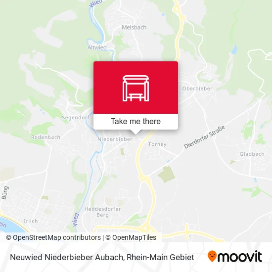 Карта Neuwied Niederbieber Aubach