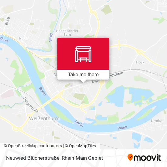 Карта Neuwied Blücherstraße