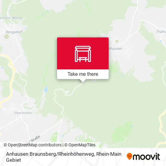 Карта Anhausen Braunsberg / Rheinhöhenweg