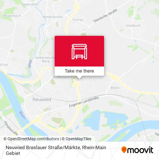 Карта Neuwied Breslauer Straße / Märkte
