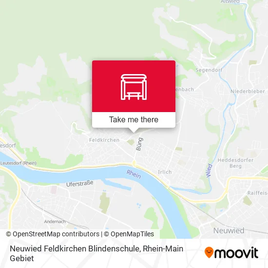 Карта Neuwied Feldkirchen Blindenschule
