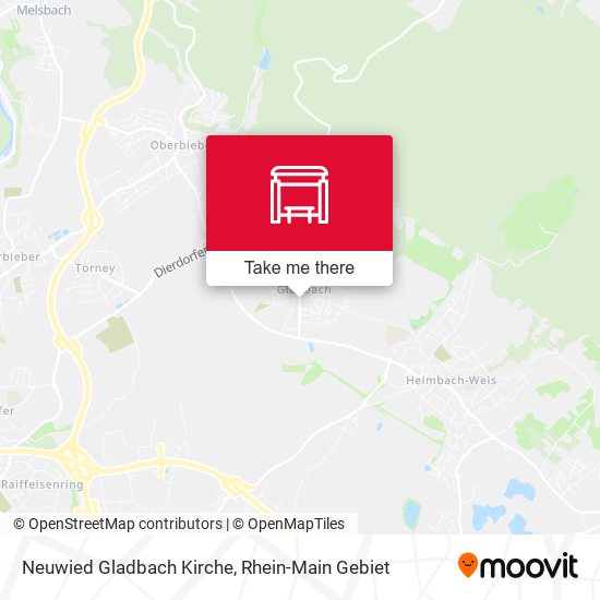Neuwied Gladbach Kirche map