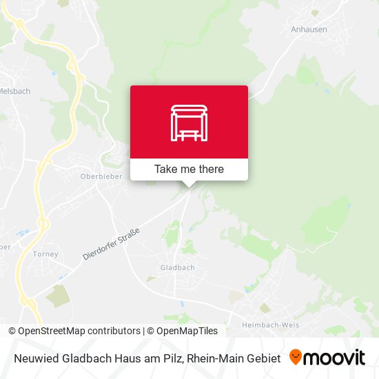 Neuwied Gladbach Haus am Pilz map
