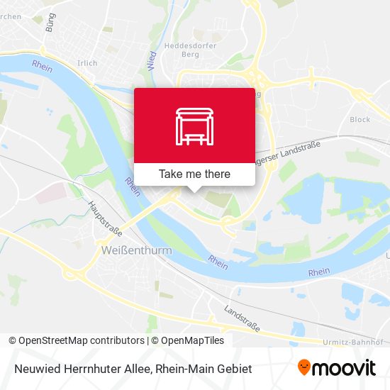 Neuwied Herrnhuter Allee map
