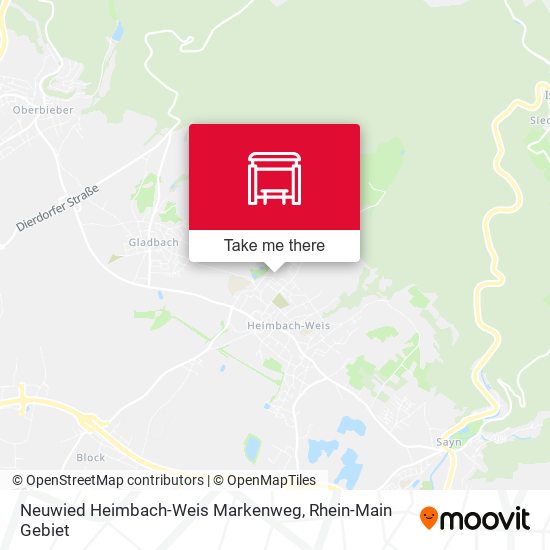 Neuwied Heimbach-Weis Markenweg map