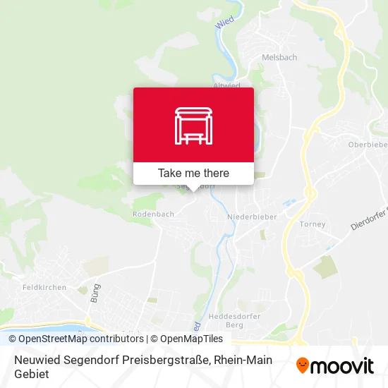 Карта Neuwied Segendorf Preisbergstraße