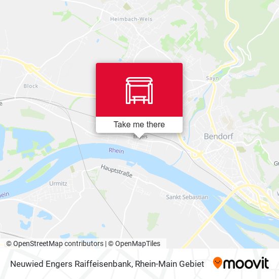 Neuwied Engers Raiffeisenbank map