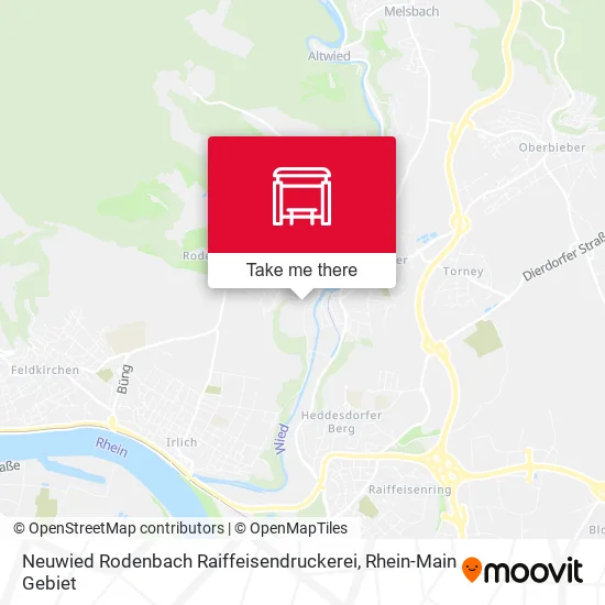 Карта Neuwied Rodenbach Raiffeisendruckerei