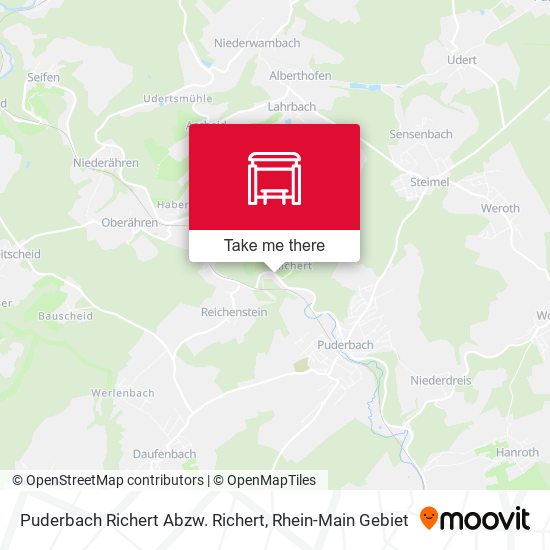 Puderbach Richert Abzw. Richert map