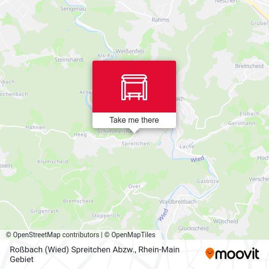 Roßbach (Wied) Spreitchen Abzw. map