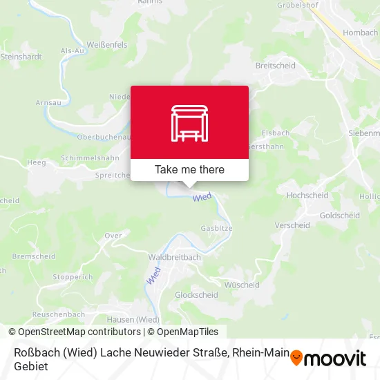 Карта Roßbach (Wied) Lache Neuwieder Straße