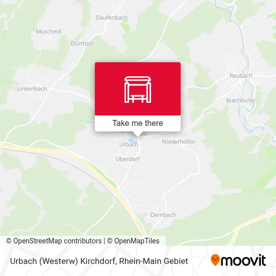 Urbach (Westerw) Kirchdorf map