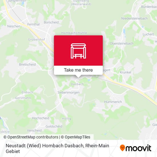 Neustadt (Wied) Hombach Dasbach map