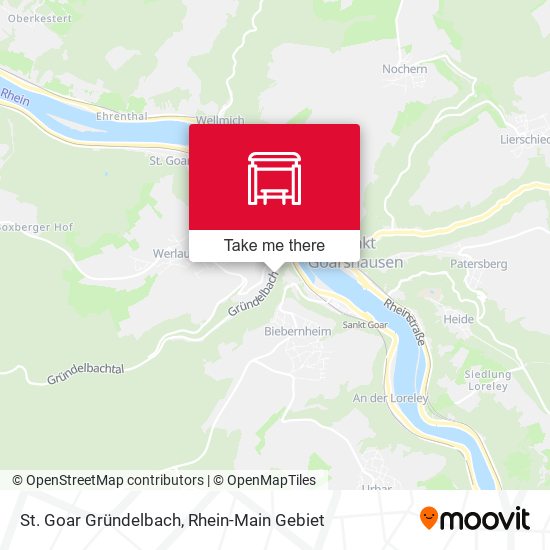 St. Goar Gründelbach map