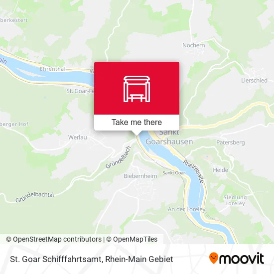 Карта St. Goar Schifffahrtsamt