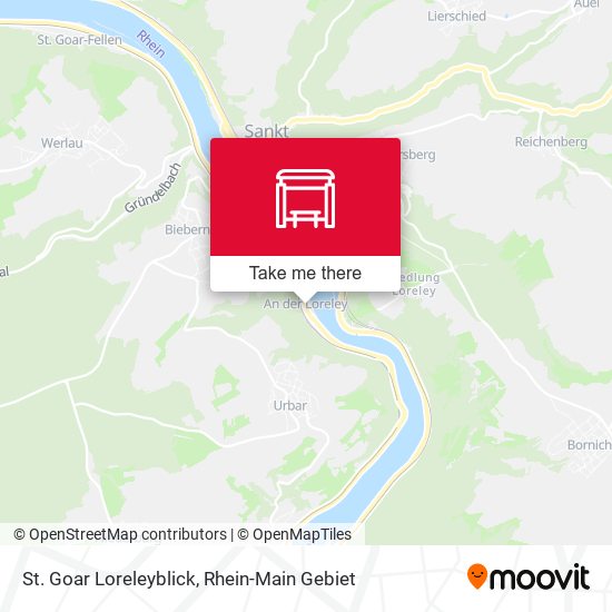 St. Goar Campingplatz Loreleyblick map