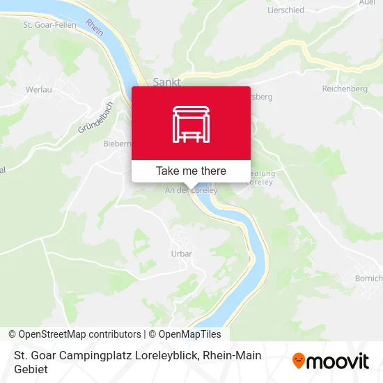 Карта St. Goar Campingplatz Loreleyblick
