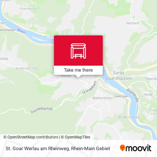 St. Goar Werlau am Rheinweg map