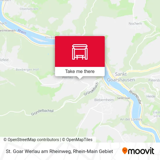 Карта St. Goar Werlau am Rheinweg