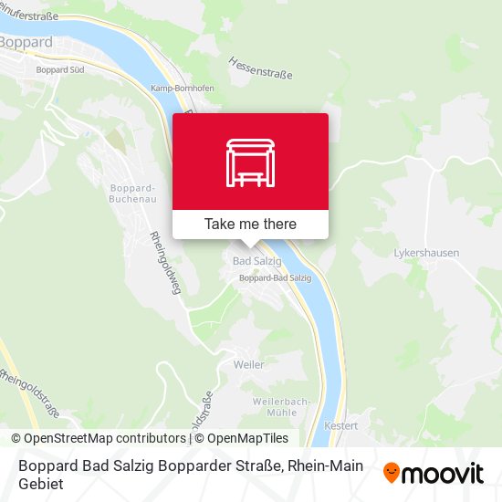 Boppard Bad Salzig Bopparder Straße map