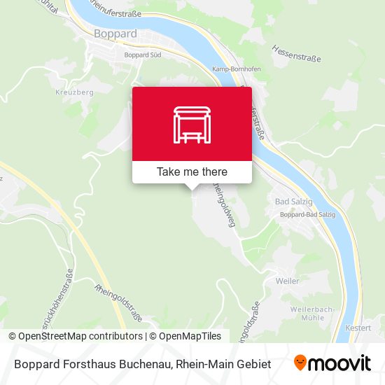 Boppard Forsthaus Buchenau map
