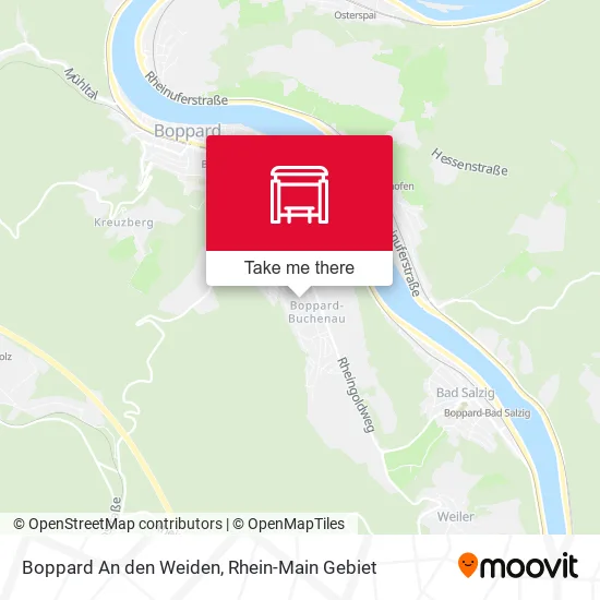 Карта Boppard An den Weiden