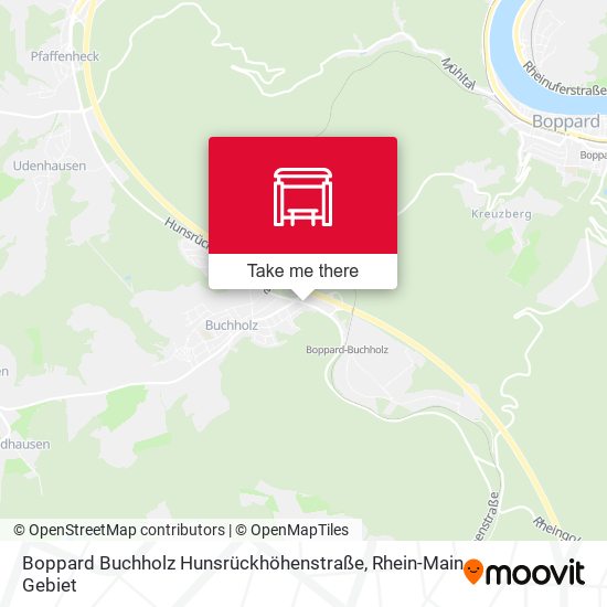 Boppard Buchholz Hunsrückhöhenstraße map