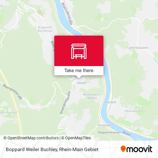 Карта Boppard Weiler Buchley