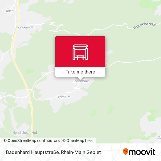 Badenhard Hauptstraße map