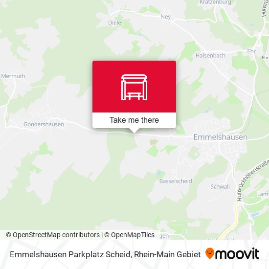 Emmelshausen Parkplatz Scheid map
