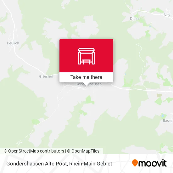 Карта Gondershausen Alte Post