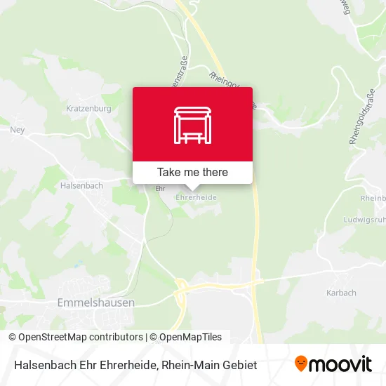 Карта Halsenbach Ehr Ehrerheide