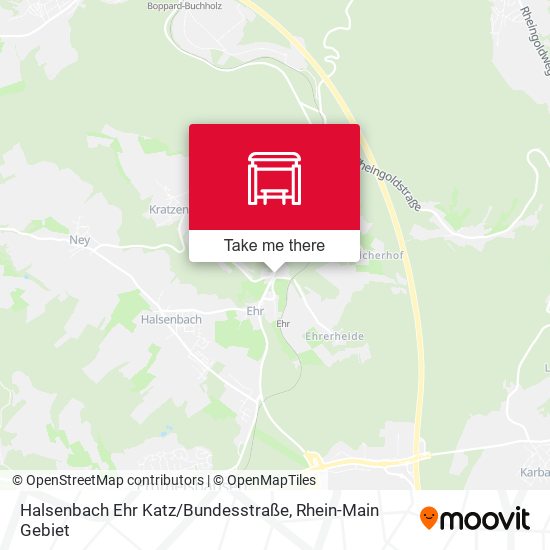 Halsenbach Ehr Katz / Bundesstraße map