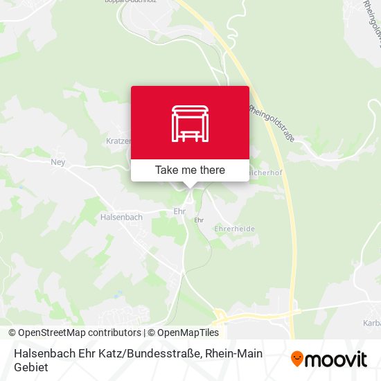 Halsenbach Ehr Katz / Bundesstraße map