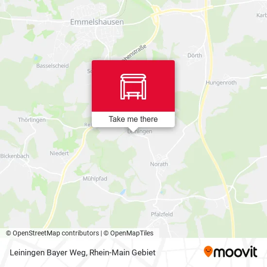 Карта Leiningen Bayer Weg