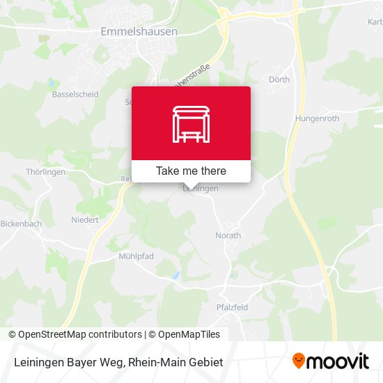 Карта Leiningen Bayer Weg